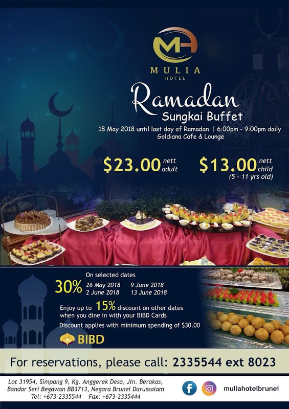 Brunei Ramadhan Buffets 2018
